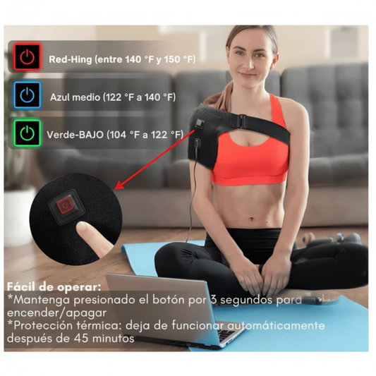 VITALY HOME™ Hombrera Térmica Alivio relajante para hombros y cuello